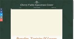 Desktop Screenshot of cherryvalleyequestrian.com