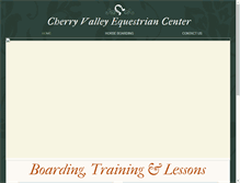 Tablet Screenshot of cherryvalleyequestrian.com